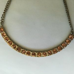 Necklace w/pink stones